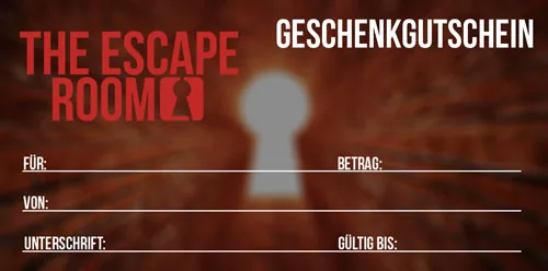 Geschenkgutschein für den Escape Room Hannover